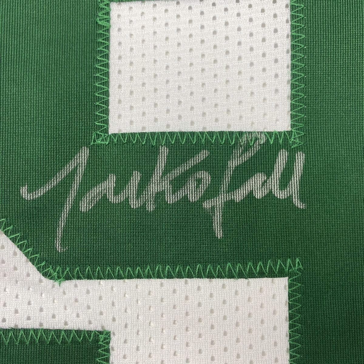 Framed Autographed/Signed Tacko Fall 35x39 Boston White Basketball Jersey PSA/DNA COA