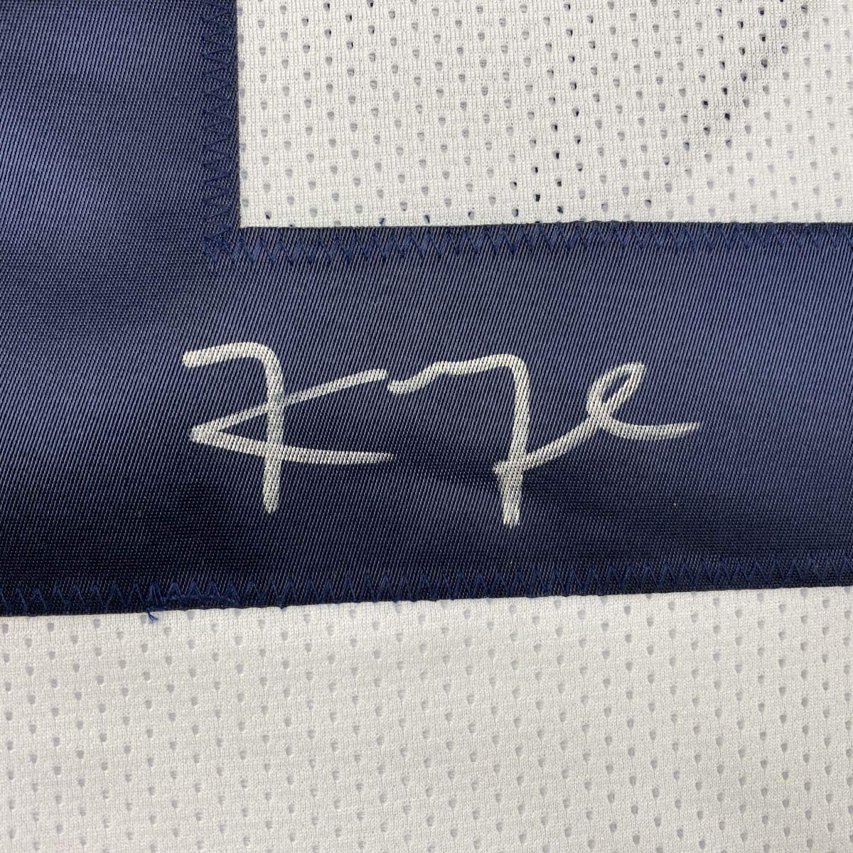 Framed Autographed/Signed Khalil Mack 35x39 Chicago Retro White Football Jersey Beckett BAS COA