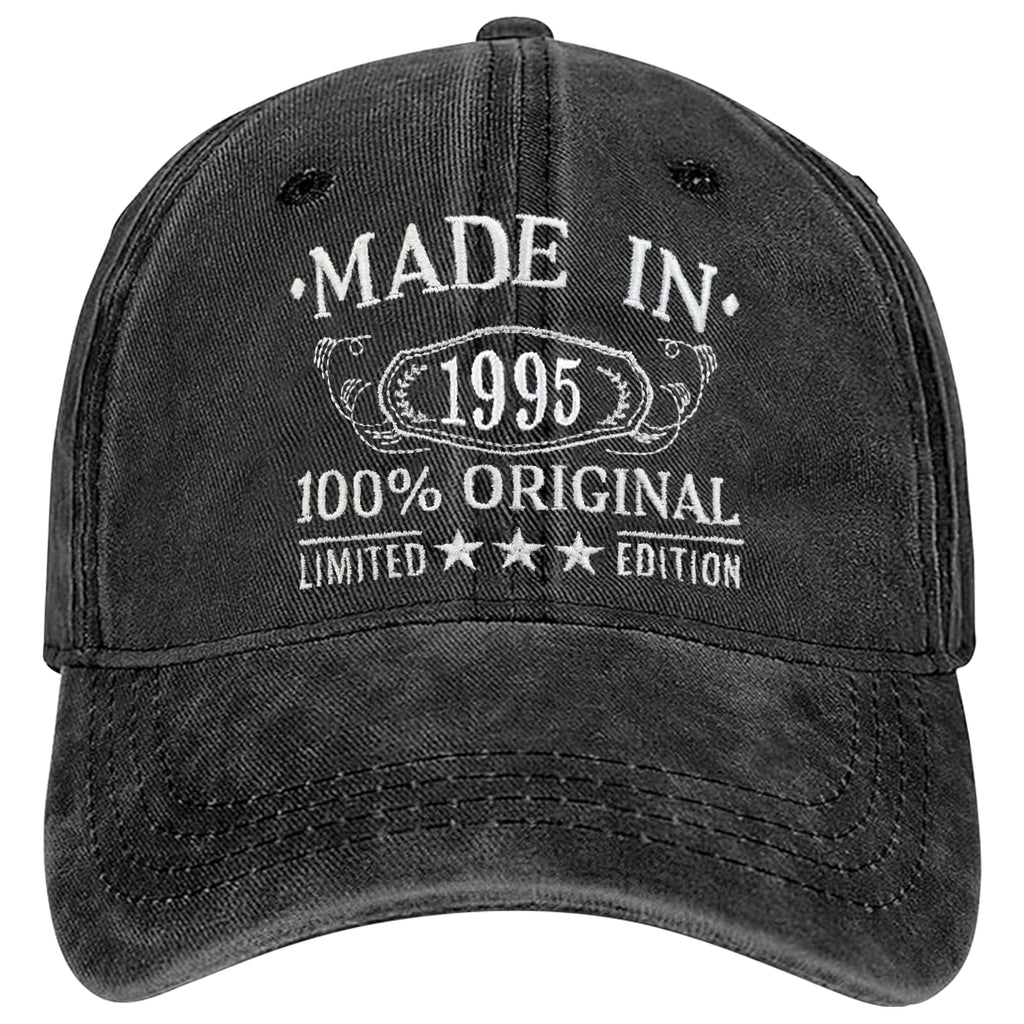 Vintage Made in 1995 Limited Edition Birthday Gifts for Him Her,Adjustable Embroidered Baseball Cap 100% Cotton