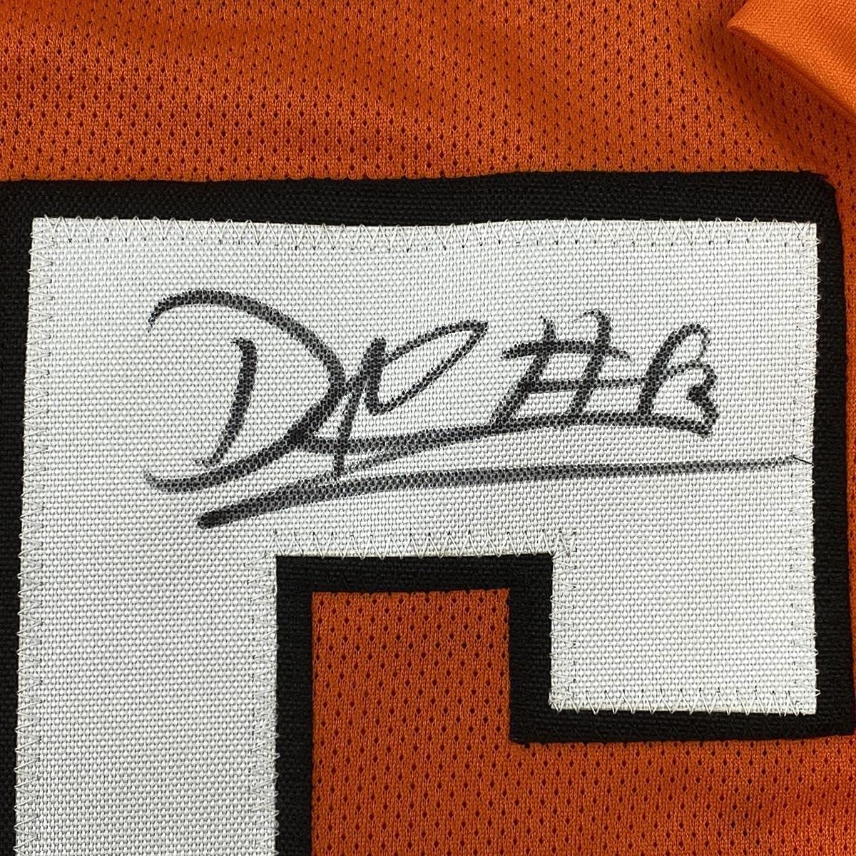Framed Autographed/Signed David Njoku 35x39 Cleveland Football Orange Jersey JSA COA