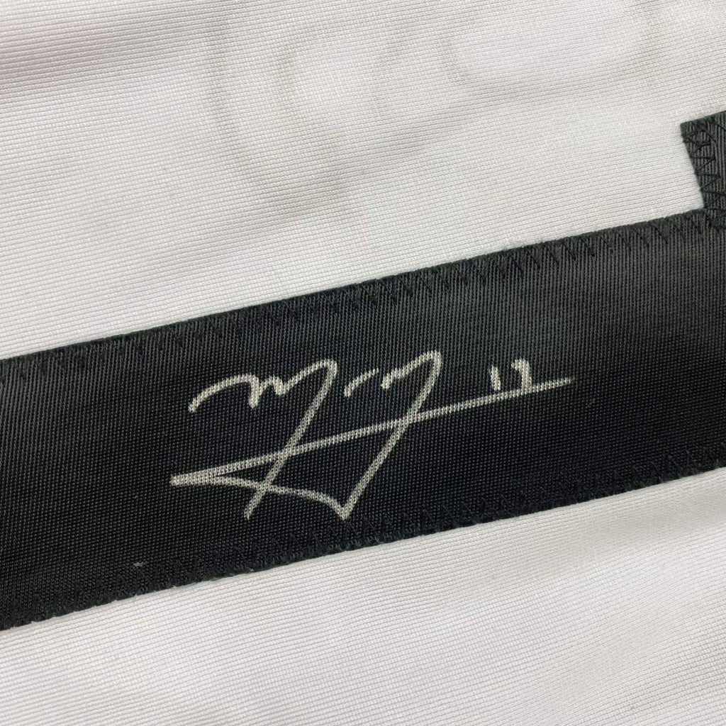 Framed Autographed/Signed Manny Machado 35x39 San Diego White Baseball Jersey Beckett BAS COA #2