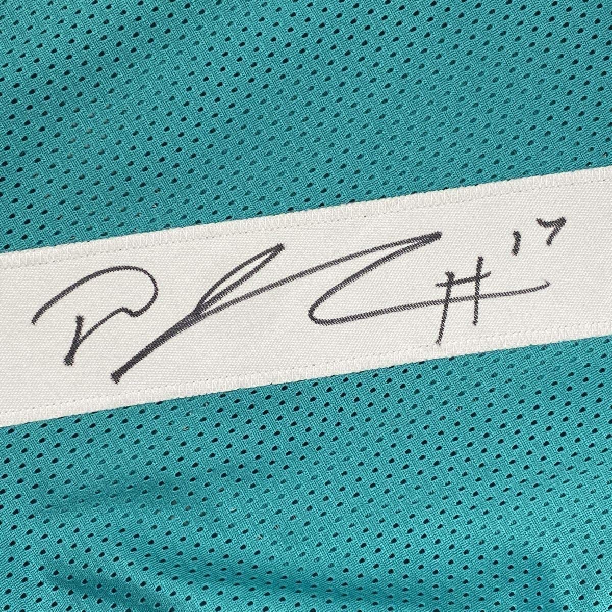 Framed Autographed/Signed DJ D.J. Chark 35x39 Jacksonville Teal Football Jersey Beckett BAS COA