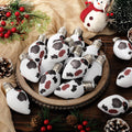 Simgoing 24 Pcs Cow Print Christmas Ornaments 3.15'' Rustic Western Decor