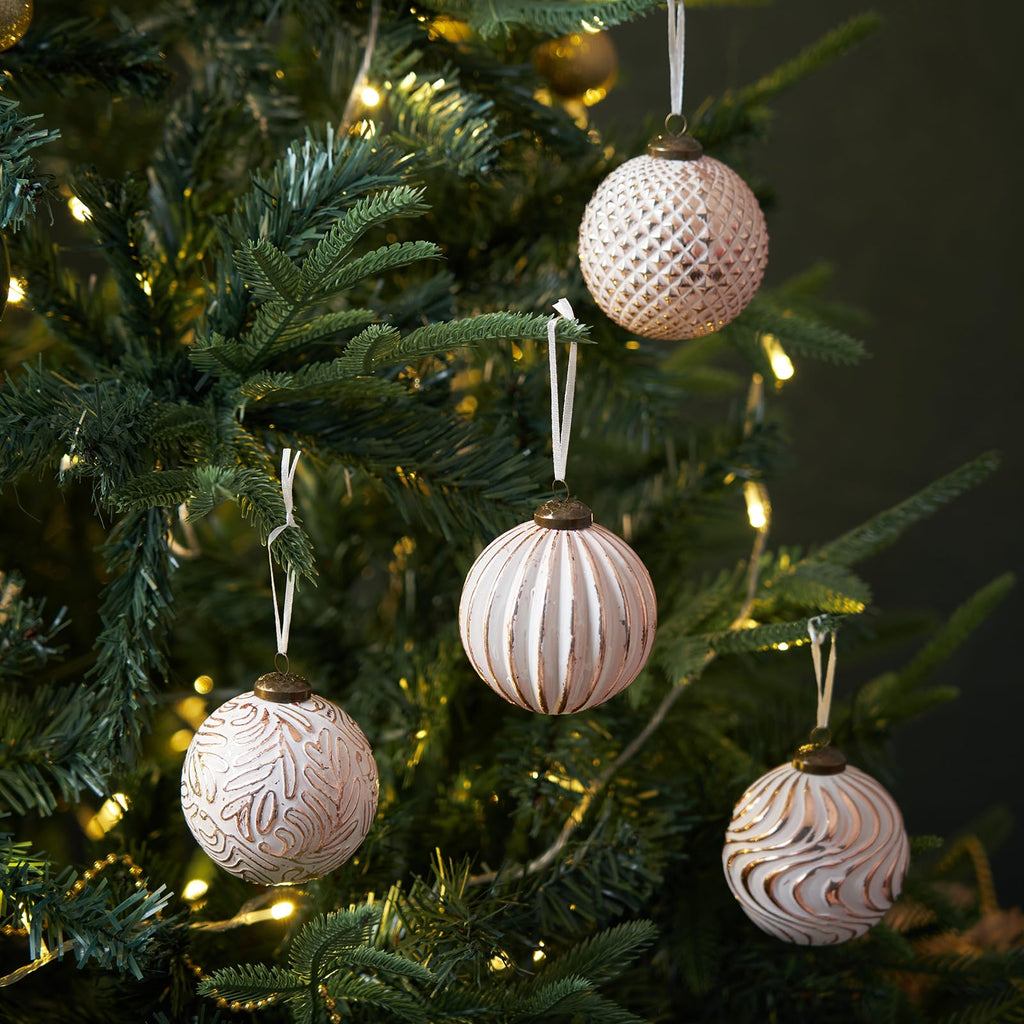 12 Pcs Pink Christmas Tree Ornaments Shatterproof Balls Holiday Decor