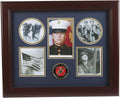 The Military Gift Store United States Marine Corps Medallion 5 Picture Collage Frame with Stars.