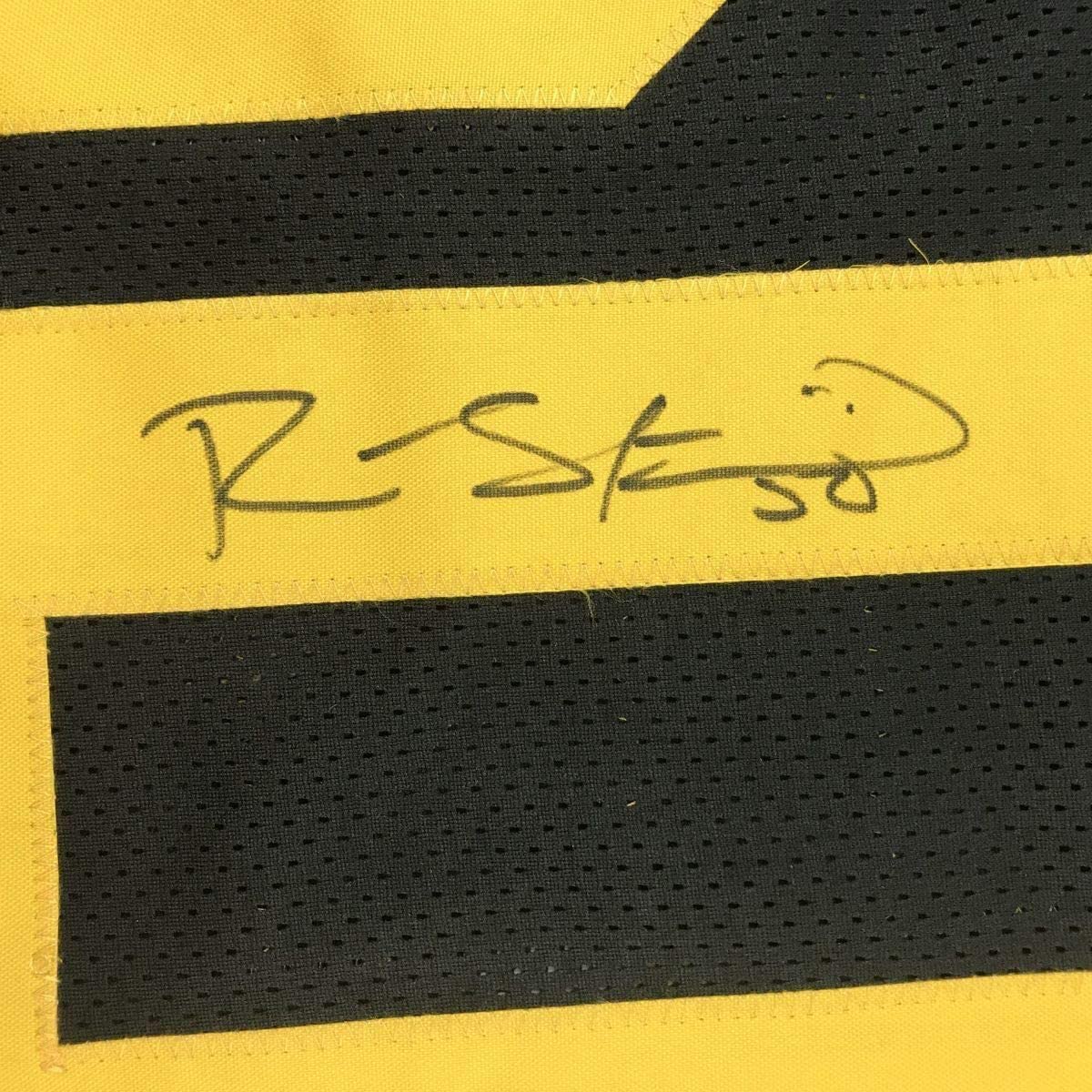 Framed Autographed/Signed Ryan Shazier 35x39 Pittsburgh Color Rush Football Jersey JSA COA
