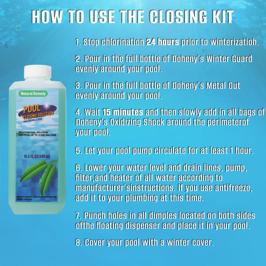 SETOXYX 2 Pack Winter Closing Kit Pool Winterizer Up to 24,000 Gallon