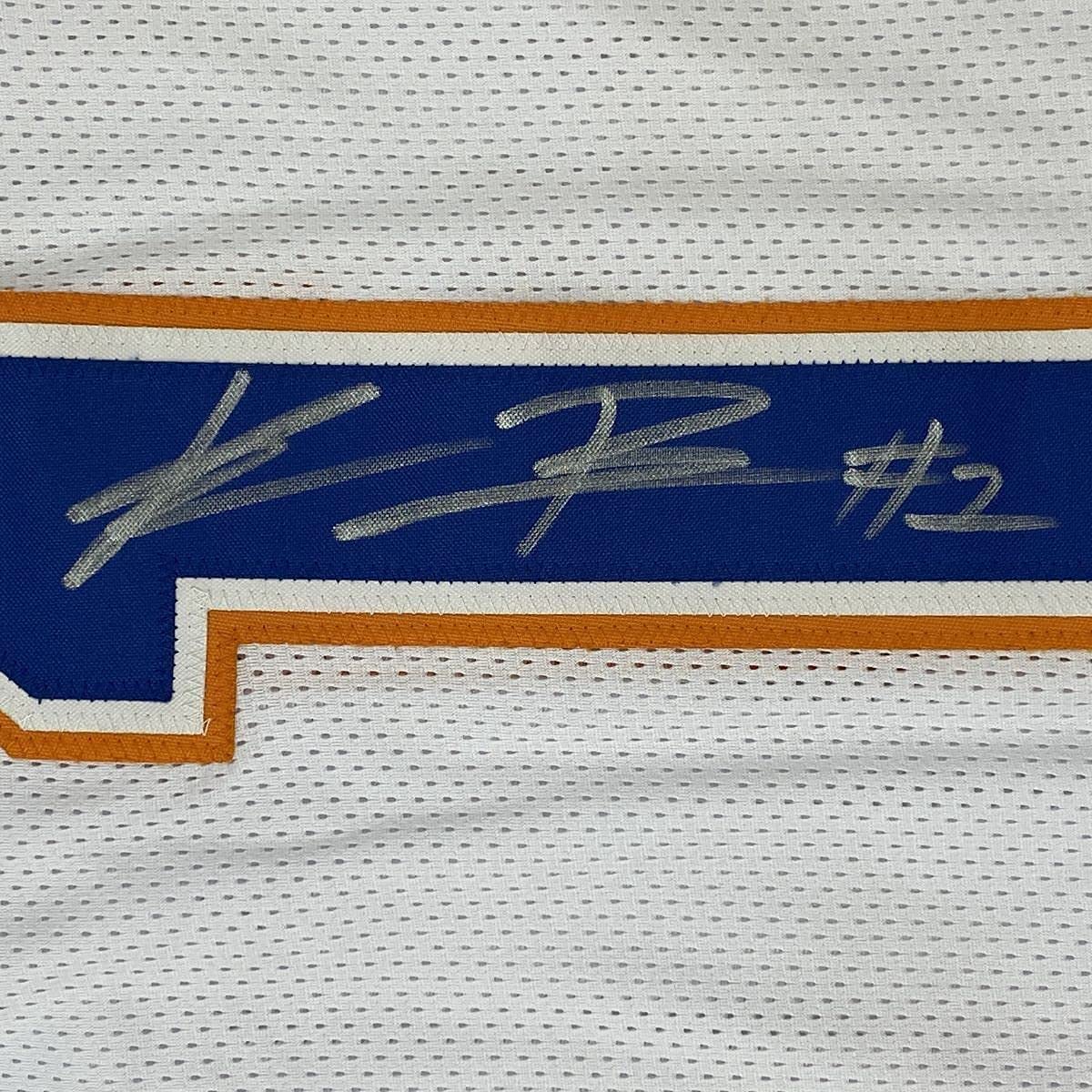 Framed Autographed/Signed Kadarius Toney 35x39 Florida White College Football Jersey JSA COA