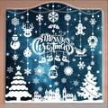 MISS FANTASY Christmas Window Clings 10 Sheets White Snow Scene Decorations