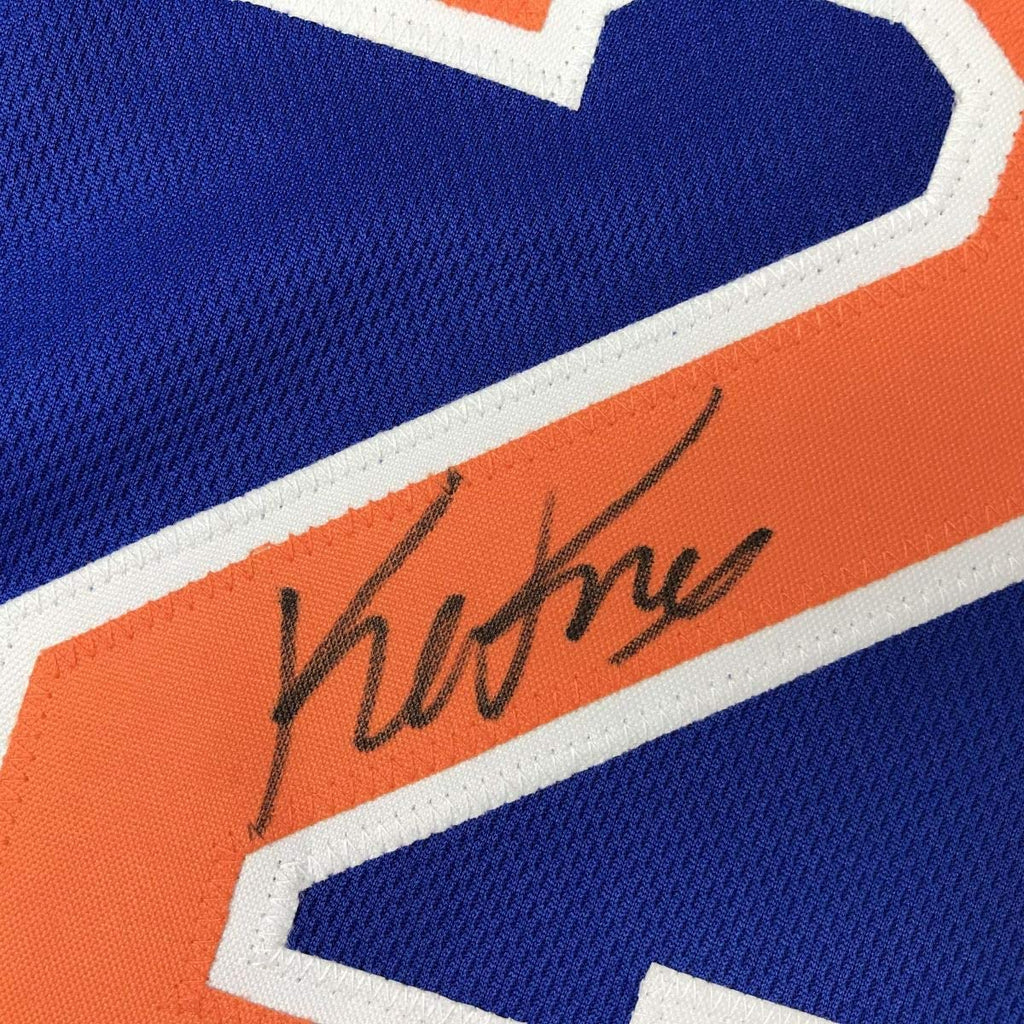 Autographed/Signed Kevin Knox New York Blue Basketball Jersey JSA COA