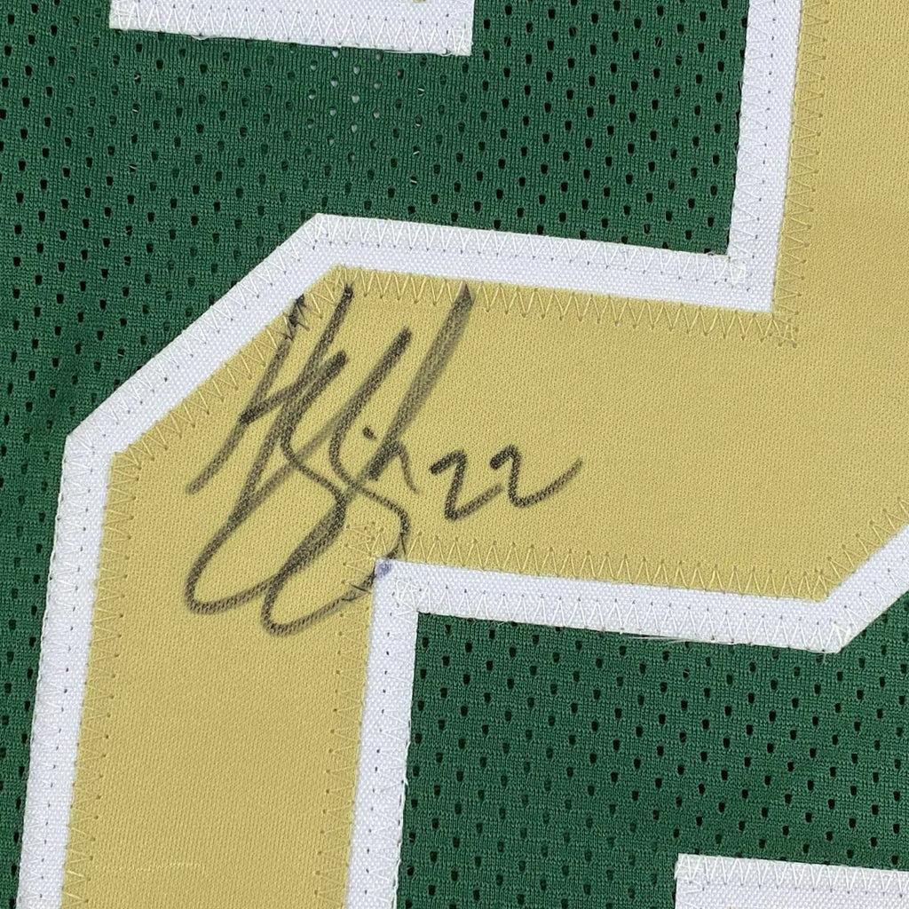Framed Autographed/Signed Harrison Smith 35x39 Notre Dame Green College Football Jersey Beckett BAS COA