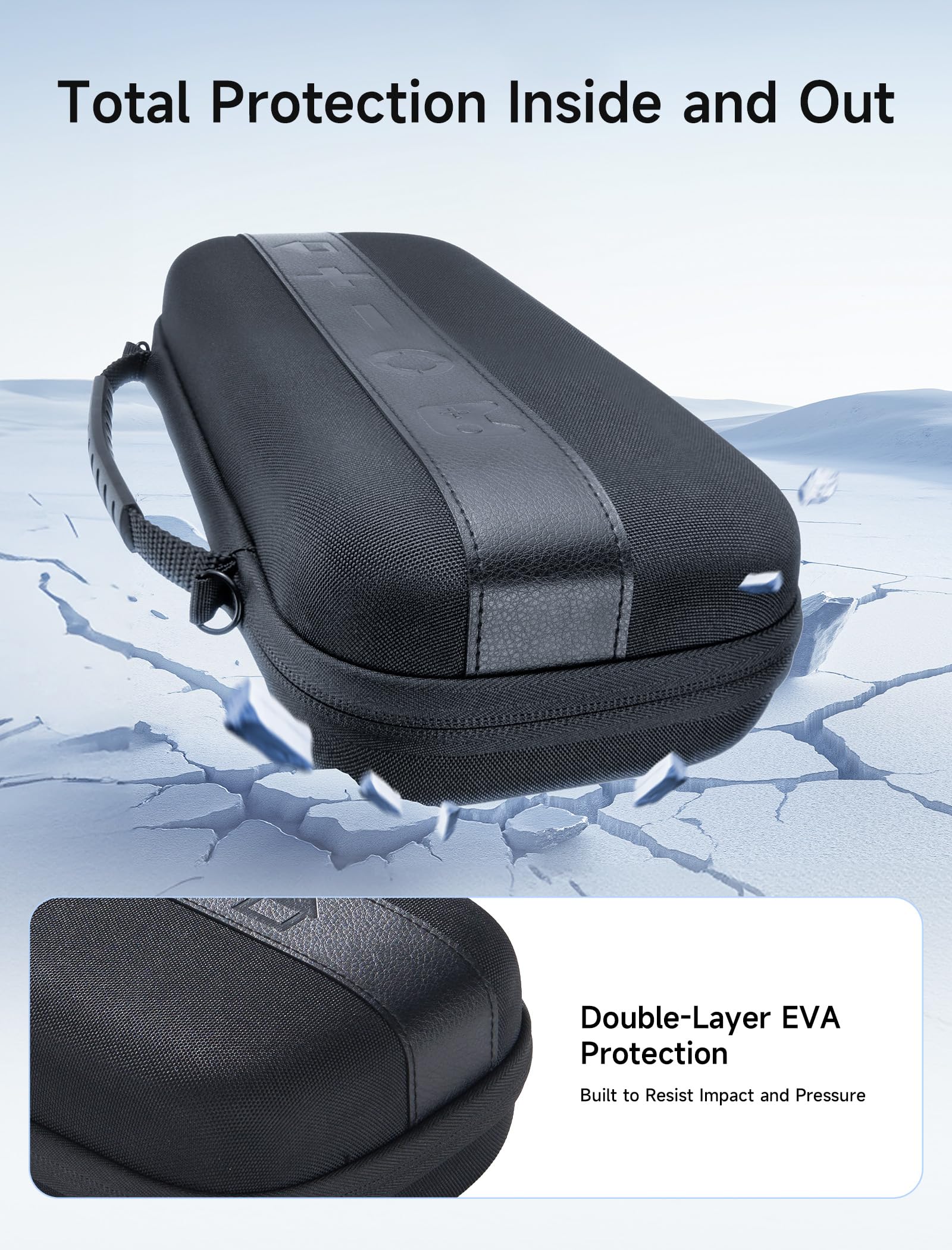 JSAUX Large Capacity Hard Shell Carrying Case Nintendo Switch 2, 20 Slots Black