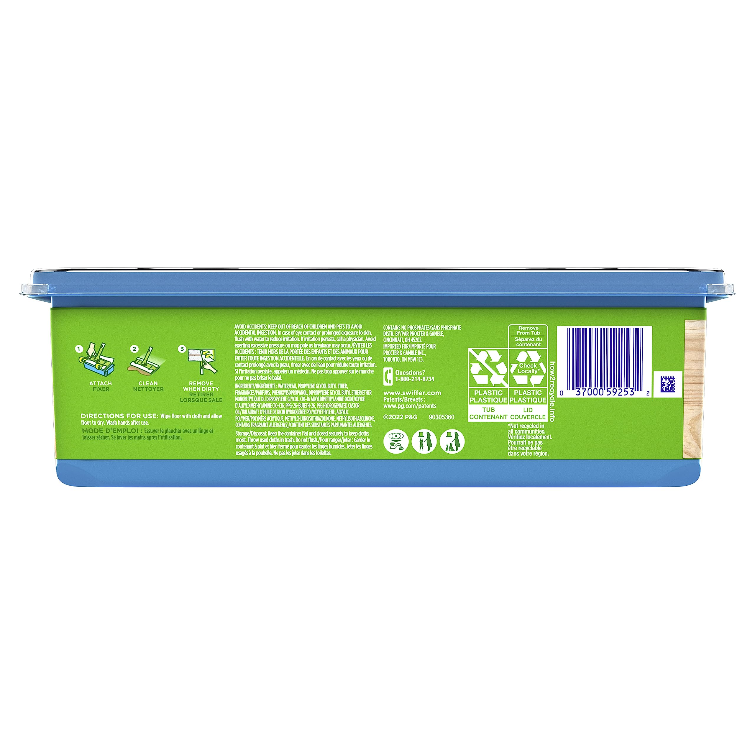 Swiffer Heavy Duty Mop Wet Multi-Surface Cloth Refills 20 Count