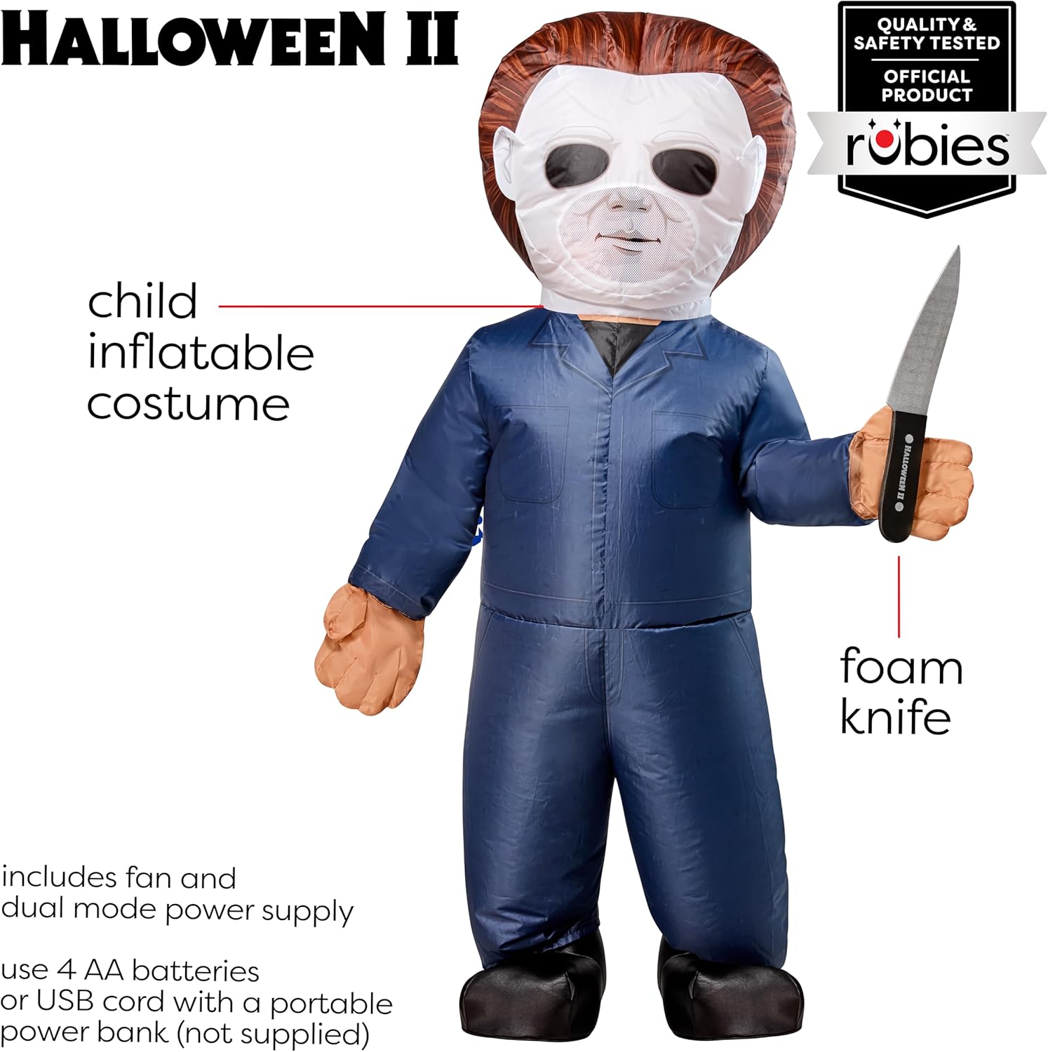 Halloween: Michael Myers Inflatable Costume for Kids