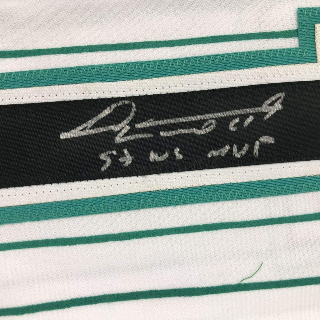 Framed Autographed/Signed Livan Hernandez 97 WS MVP 35x39 Florida Pinstripe Baseball Jersey PSA/DNA COA