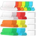 Tecreddy Hanging File Folder Tabs 60 Sets Multicolor 2" Clear Plastic Labels