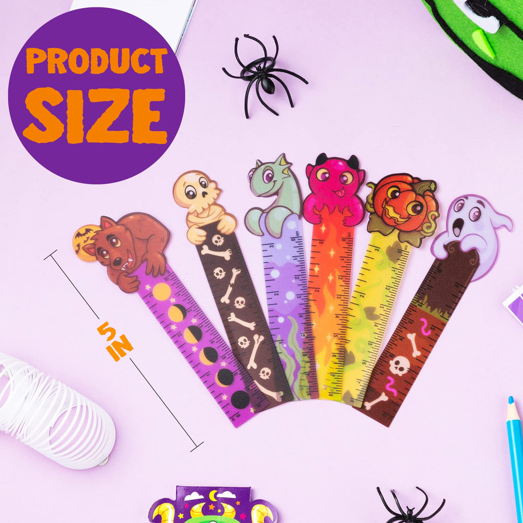 JOYIN Halloween Bookmark Rulers 144 PCS 6 Designs Party Favor Pack