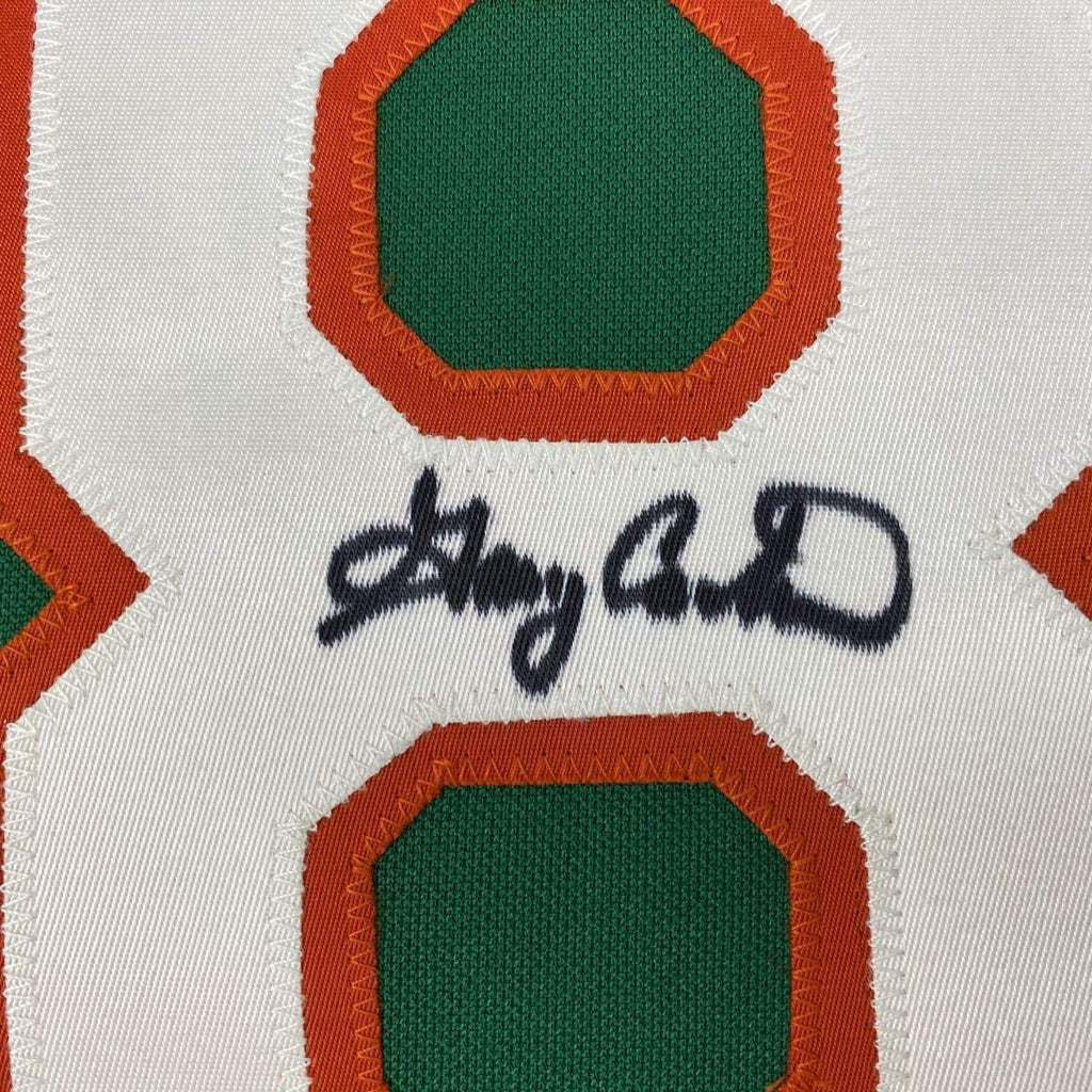 Autographed/Signed Gary Carter New York Green Stat Baseball Jersey JSA COA