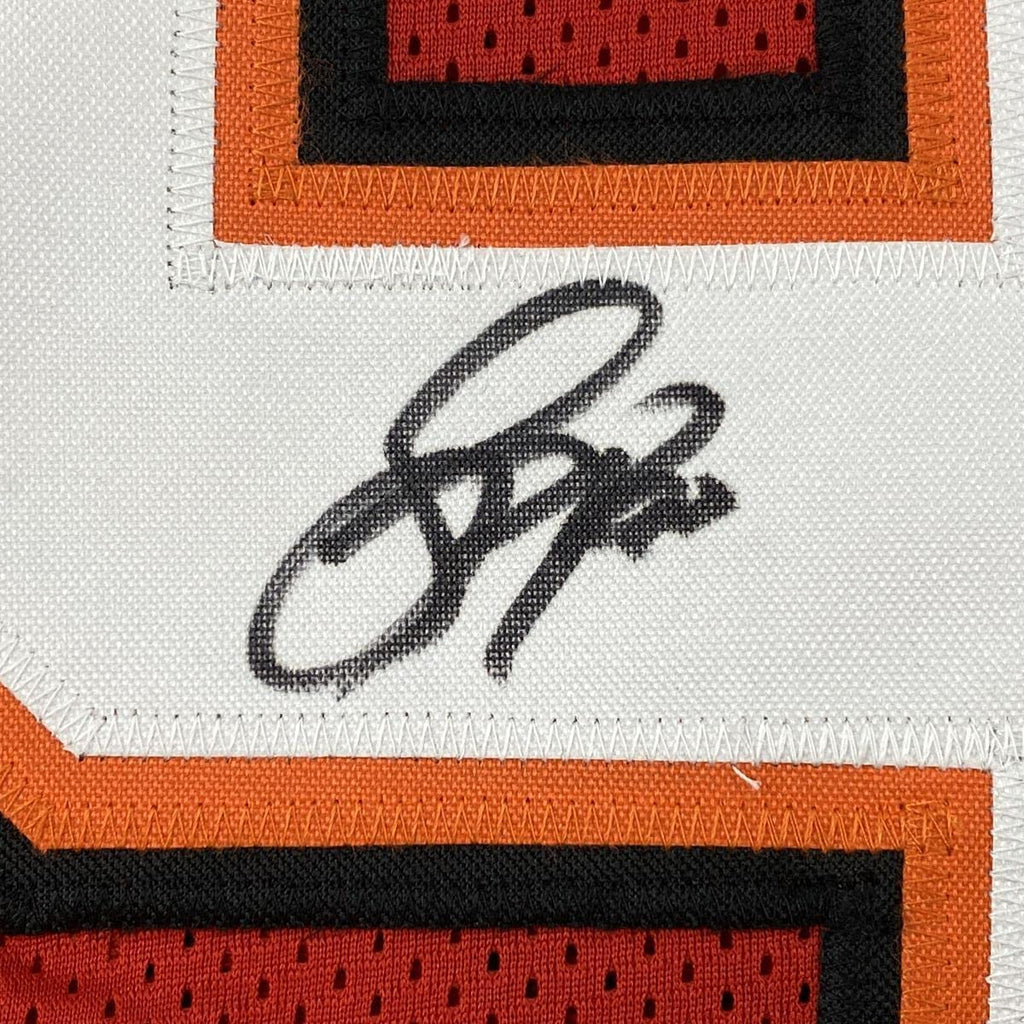 Autographed/Signed Jason Pierre-Paul Tampa Bay Red Football Jersey JSA COA