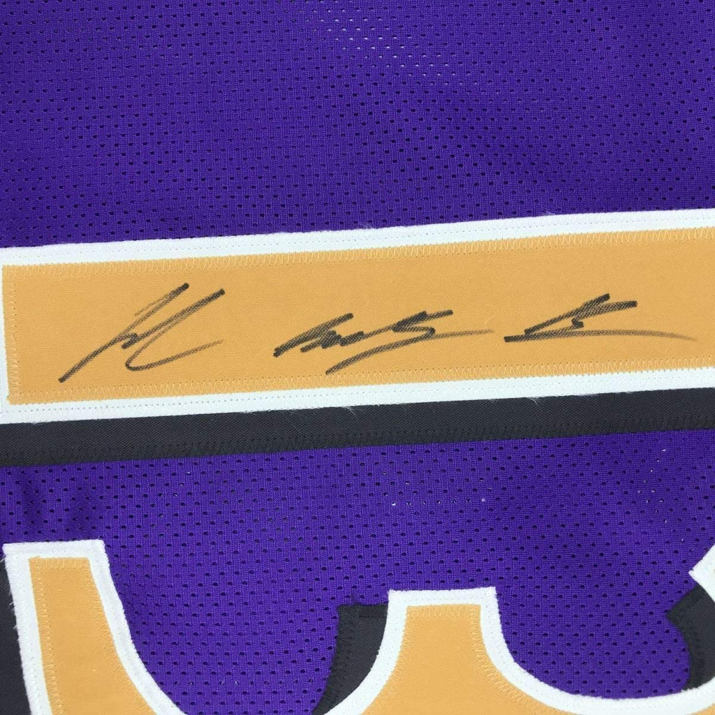 Framed Autographed/Signed John Brown 35x39 Baltimore Color Rush Football Jersey JSA COA