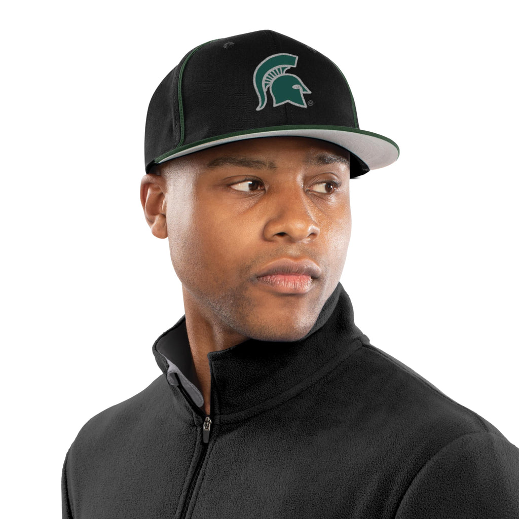 Pacific Headwear NCAA Michigan State Team Flatbill Cap Green OS