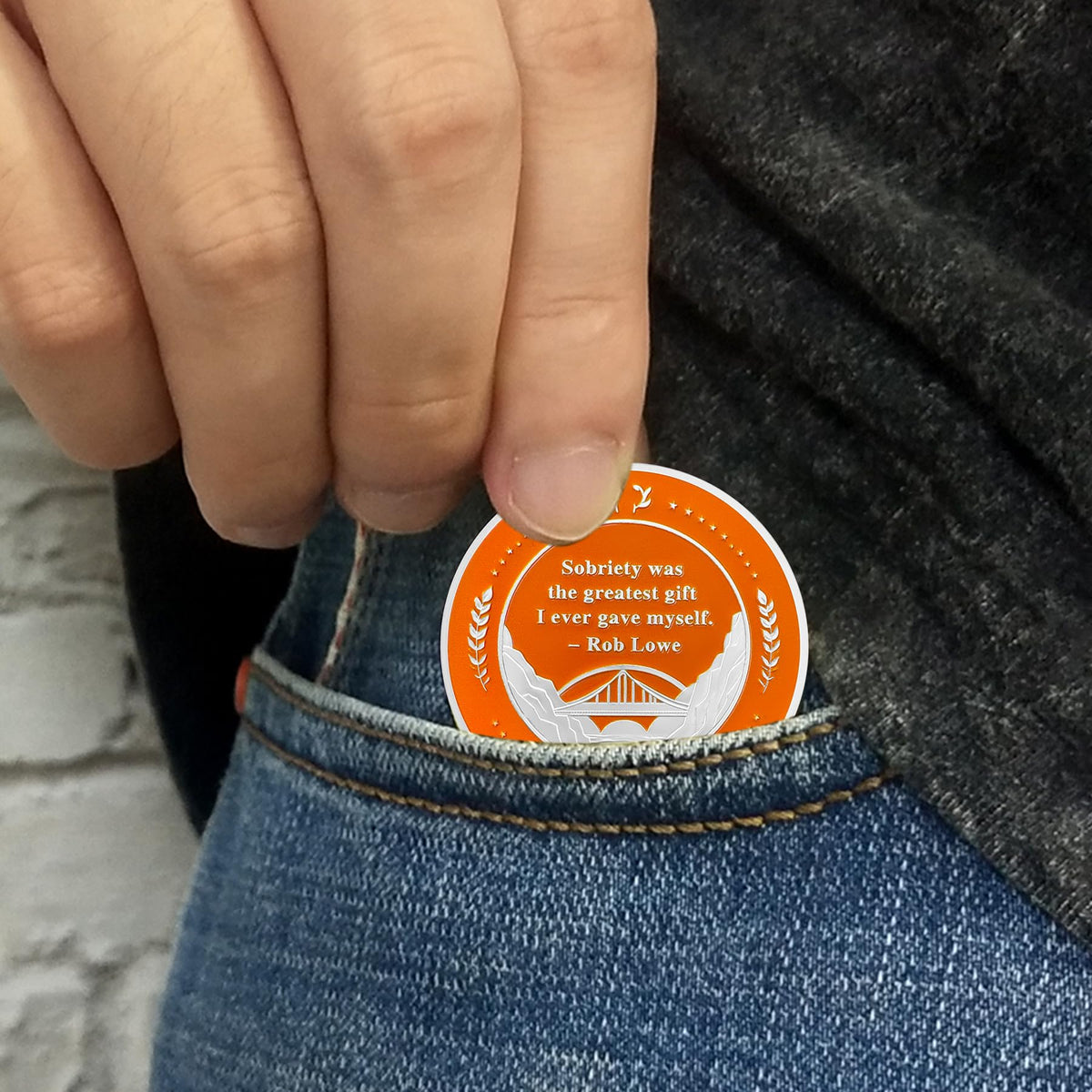 9 Year Sobriety Coin Gifts | Embrace The Sun AA Chip Medallion with Inspirational Quote | Narcotics Alcoholics Anonymous Anniversary Sobriety Gifts for Men Women in Recovery