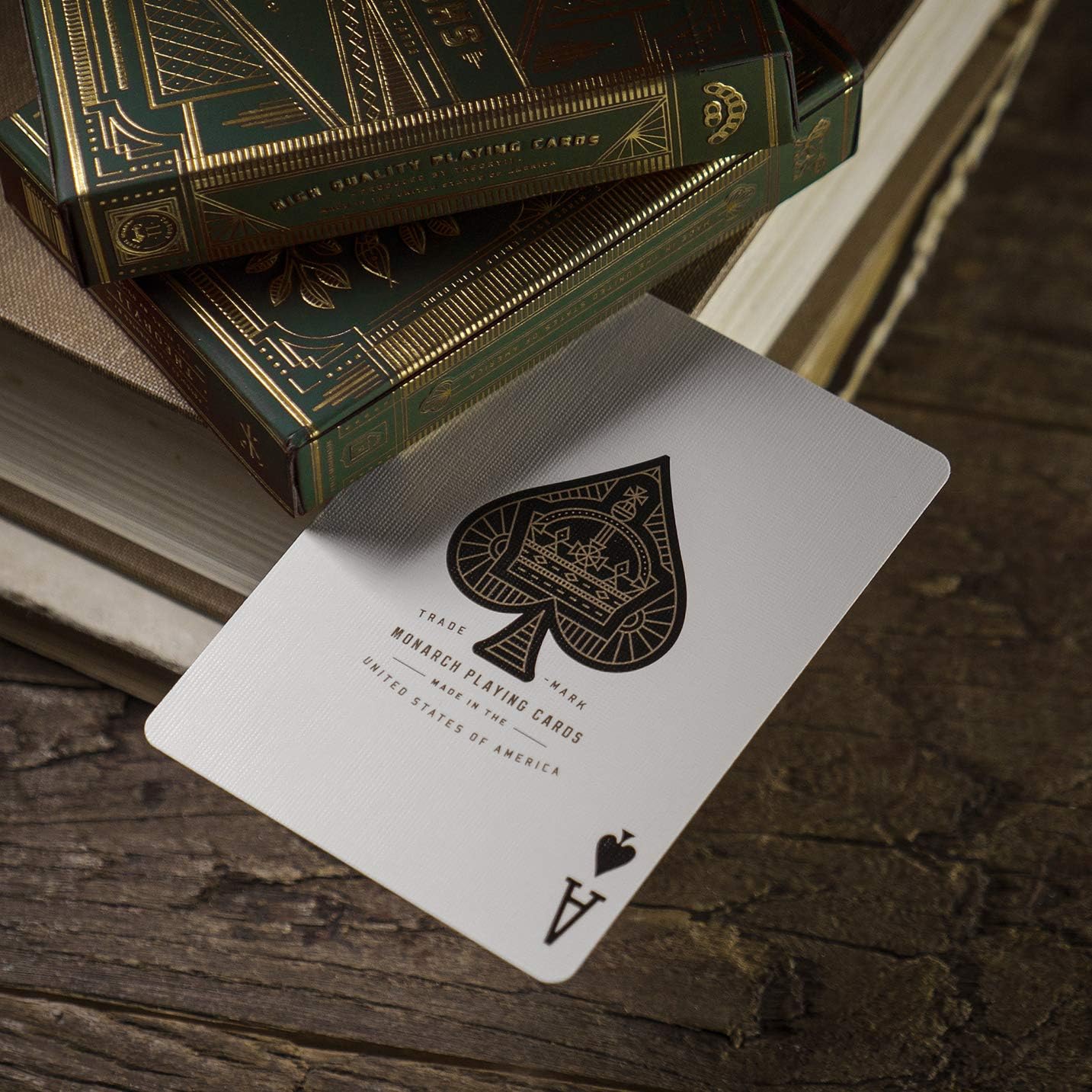 Theory11 Monarch Playing Cards – Green – Luxury Deck