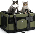 Large Double Cat Carrier with Removable Divider