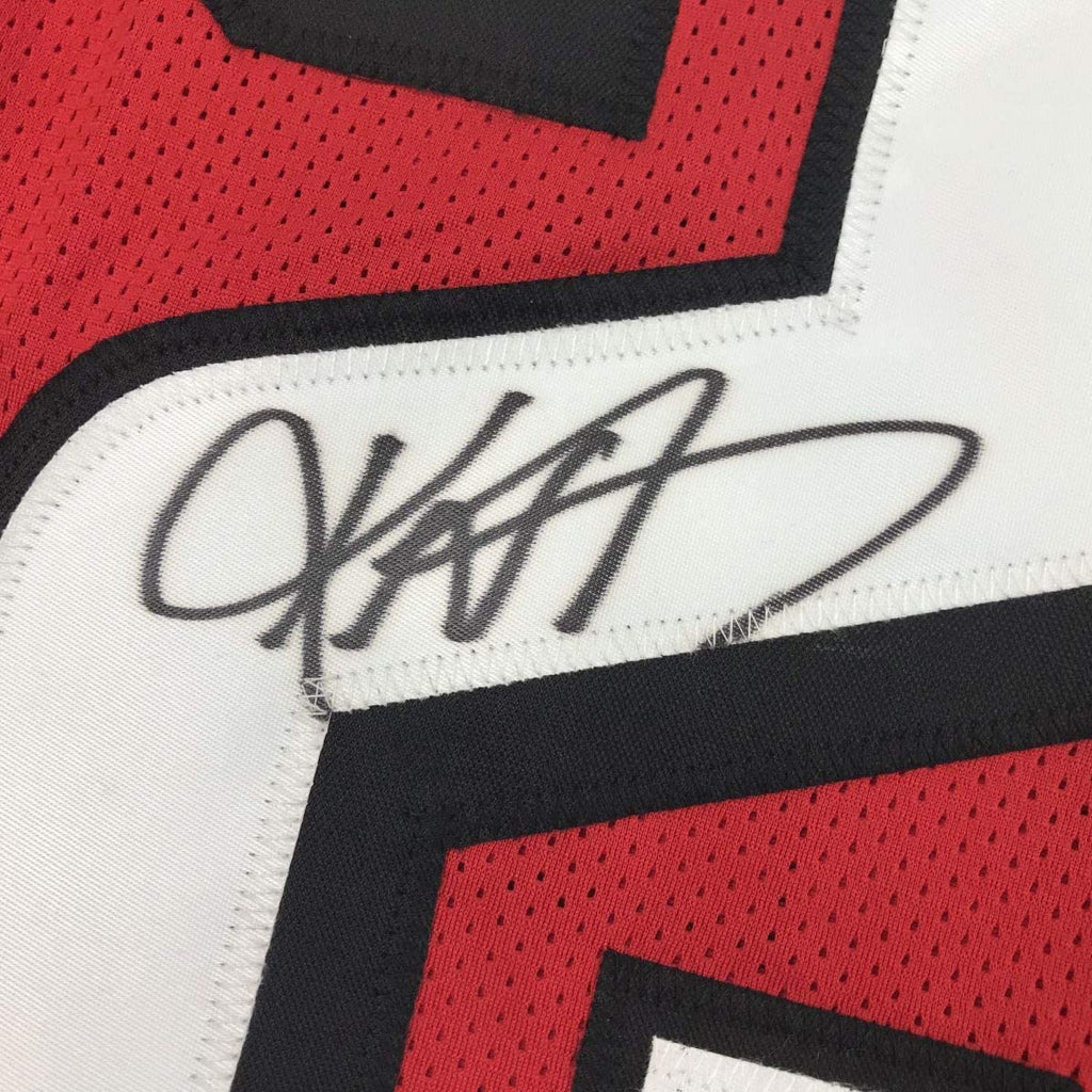 Autographed/Signed Keanu Neal Atlanta Red Football Jersey JSA COA