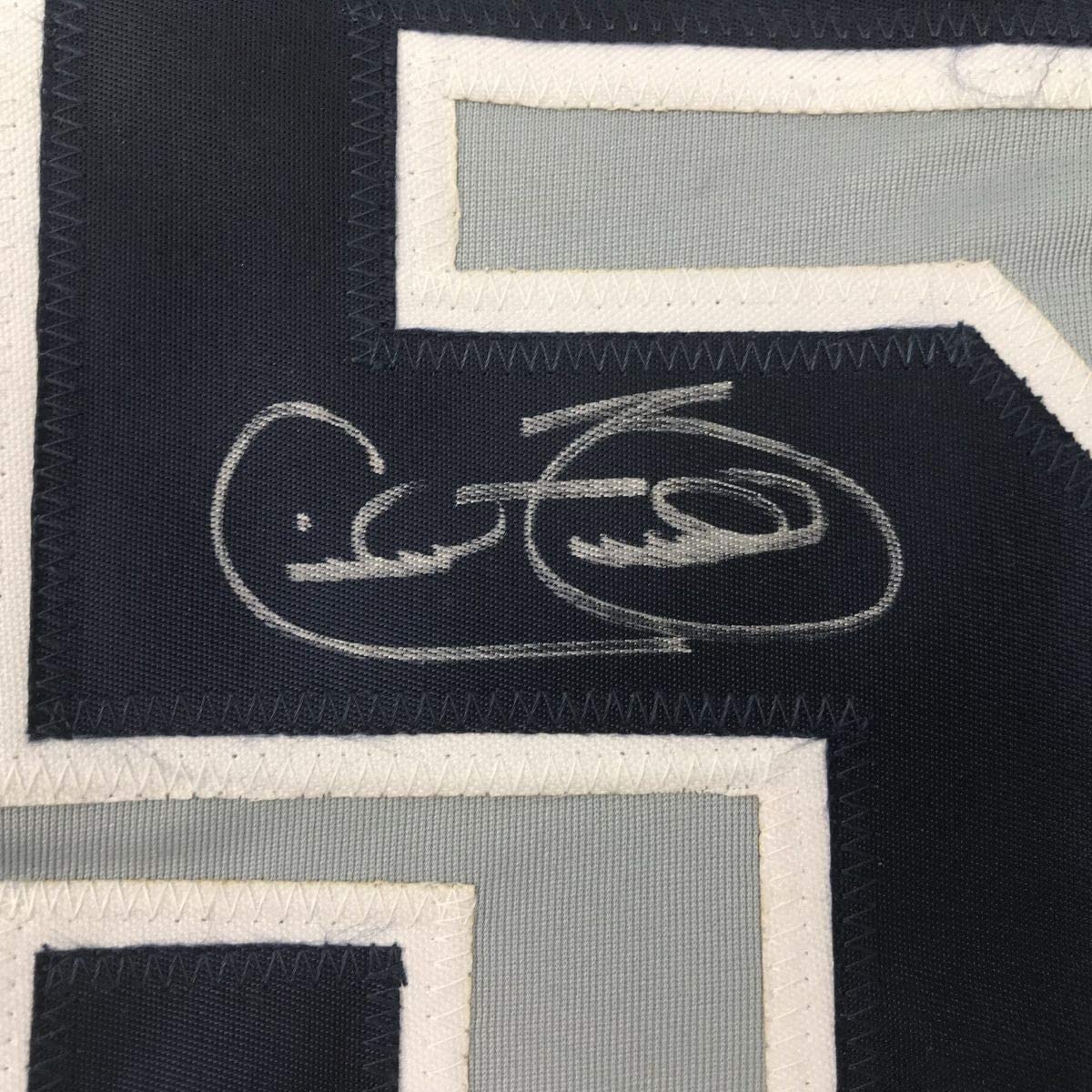 Autographed/Signed Cecil Fielder New York Grey Baseball Jersey JSA COA