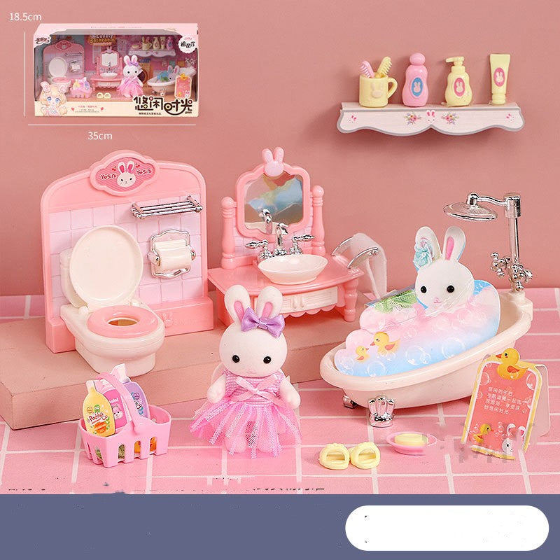 Bunny House Dollhouse Rooms
