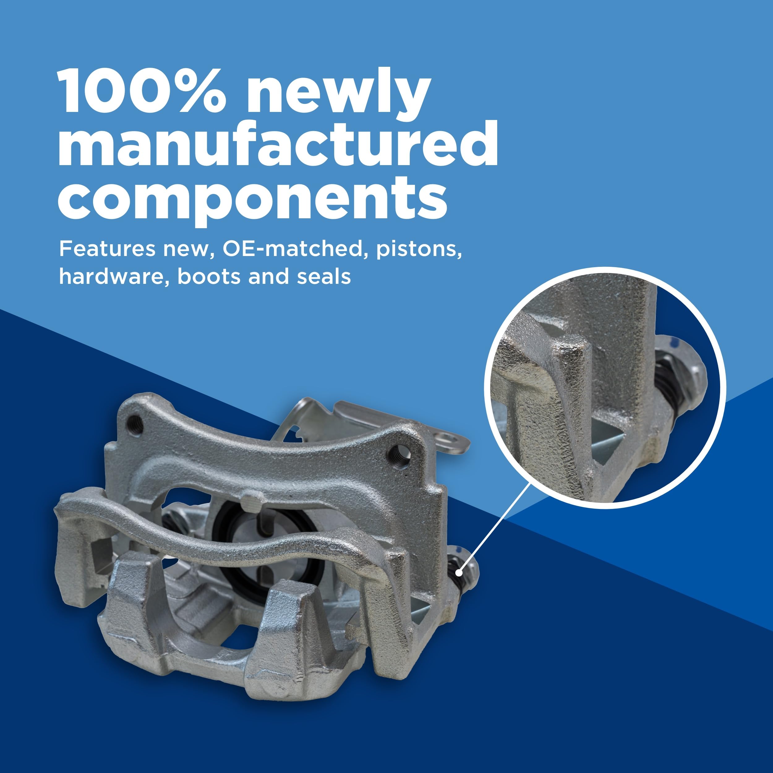 Wagner CN12875SC Semi-Loaded Brake Calipers Ford Transit-250 Compatible