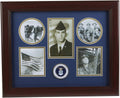 The military gift  store Frame US Air Force Medallion 5 Picture Collage Frame.