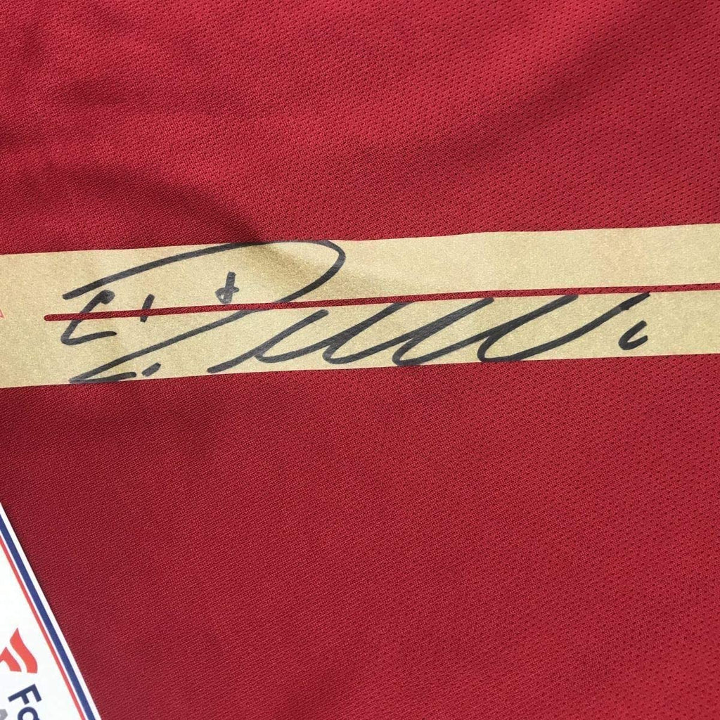 Framed Autographed/Signed Cristiano Ronaldo 35x39 Portugal Red World Cup Soccer Futbol Jersey Fanatics COA
