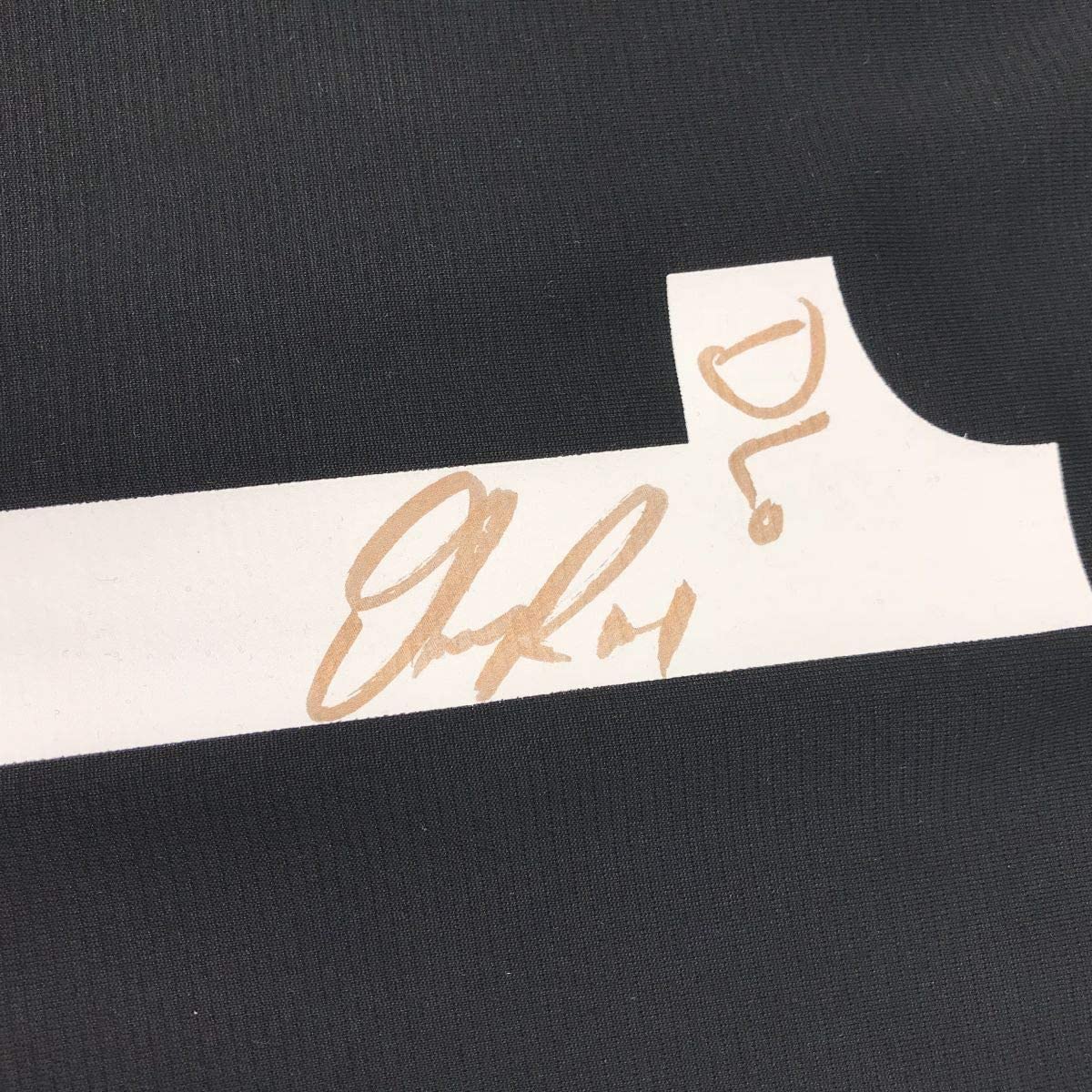 Framed Autographed/Signed D'Angelo Russell DLo 35x39 Brooklyn Black Basketball Jersey Athlete Holo COA