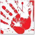 Bloody Handprints Luncheon Napkins