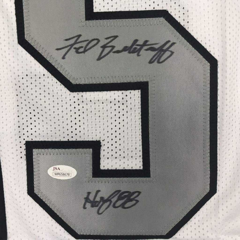 Framed Autographed/Signed Fred Biletnikoff HOF 88 35x39 Oakland Color Rush Football Jersey JSA COA