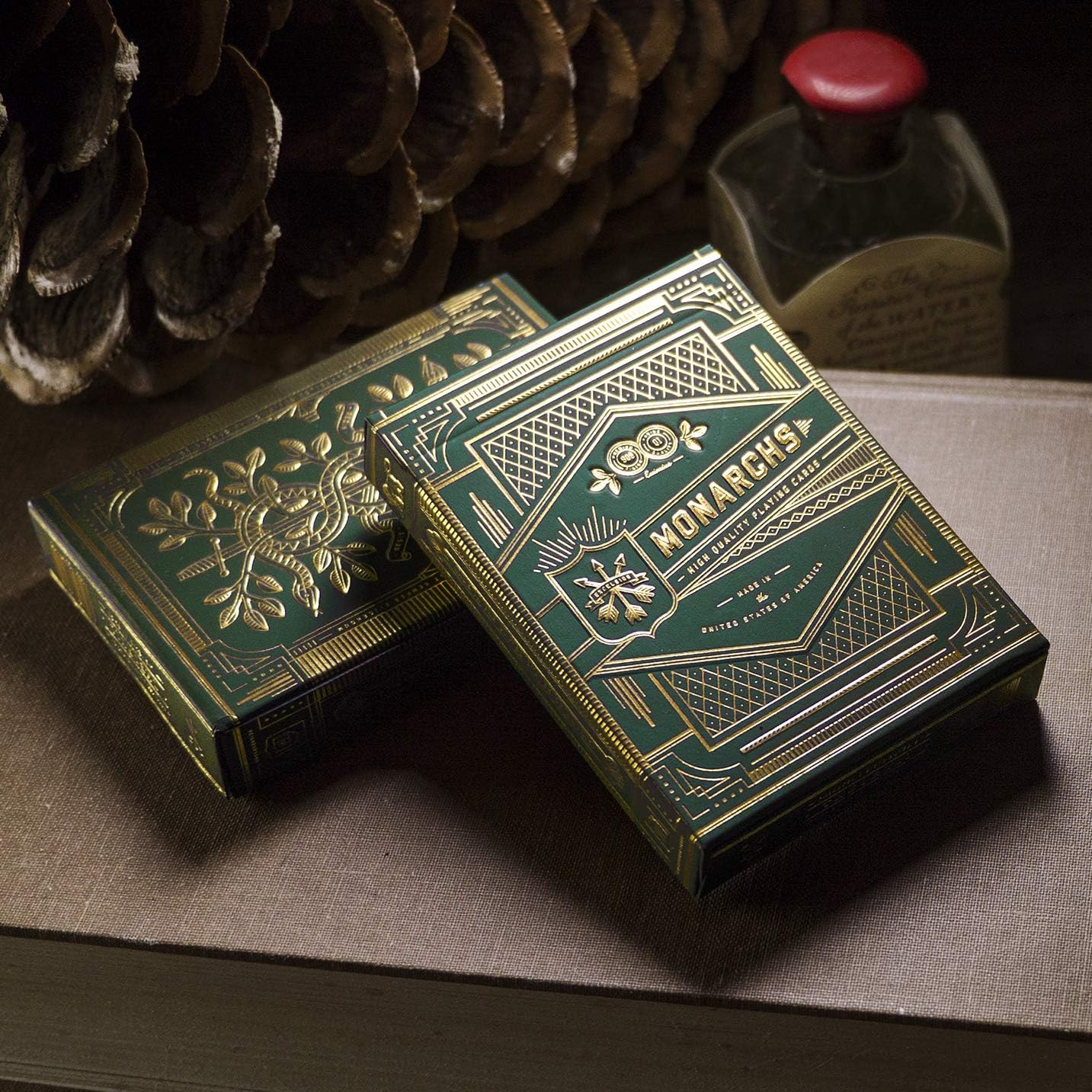 Theory11 Monarch Playing Cards – Green – Luxury Deck