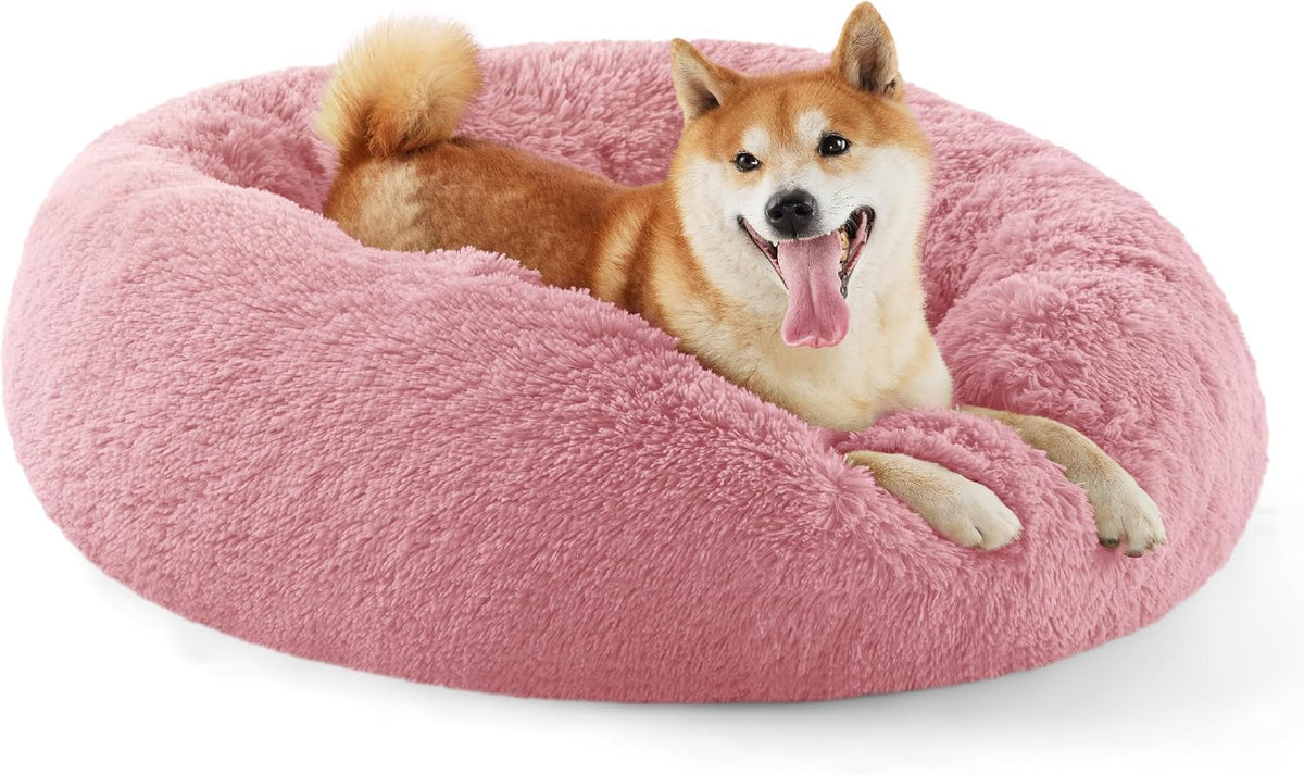 Bedsure Calming Donut Pet Bed – Multiple Sizes & Colors