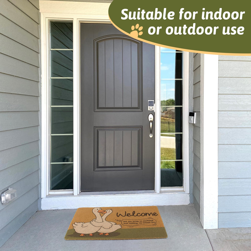 FEXIA Goose Pattern Indoor Outdoor Welcome Mat Rug 29x17 Polyester