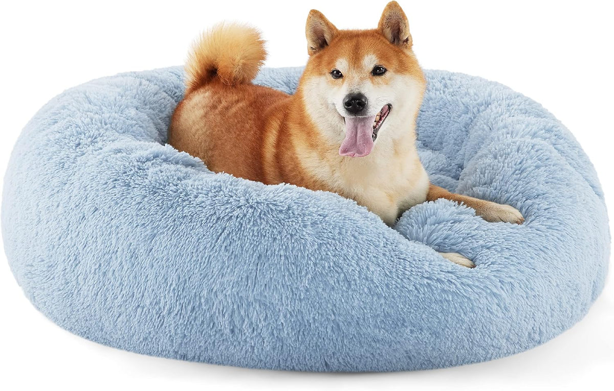 Bedsure Calming Donut Pet Bed – Multiple Sizes & Colors