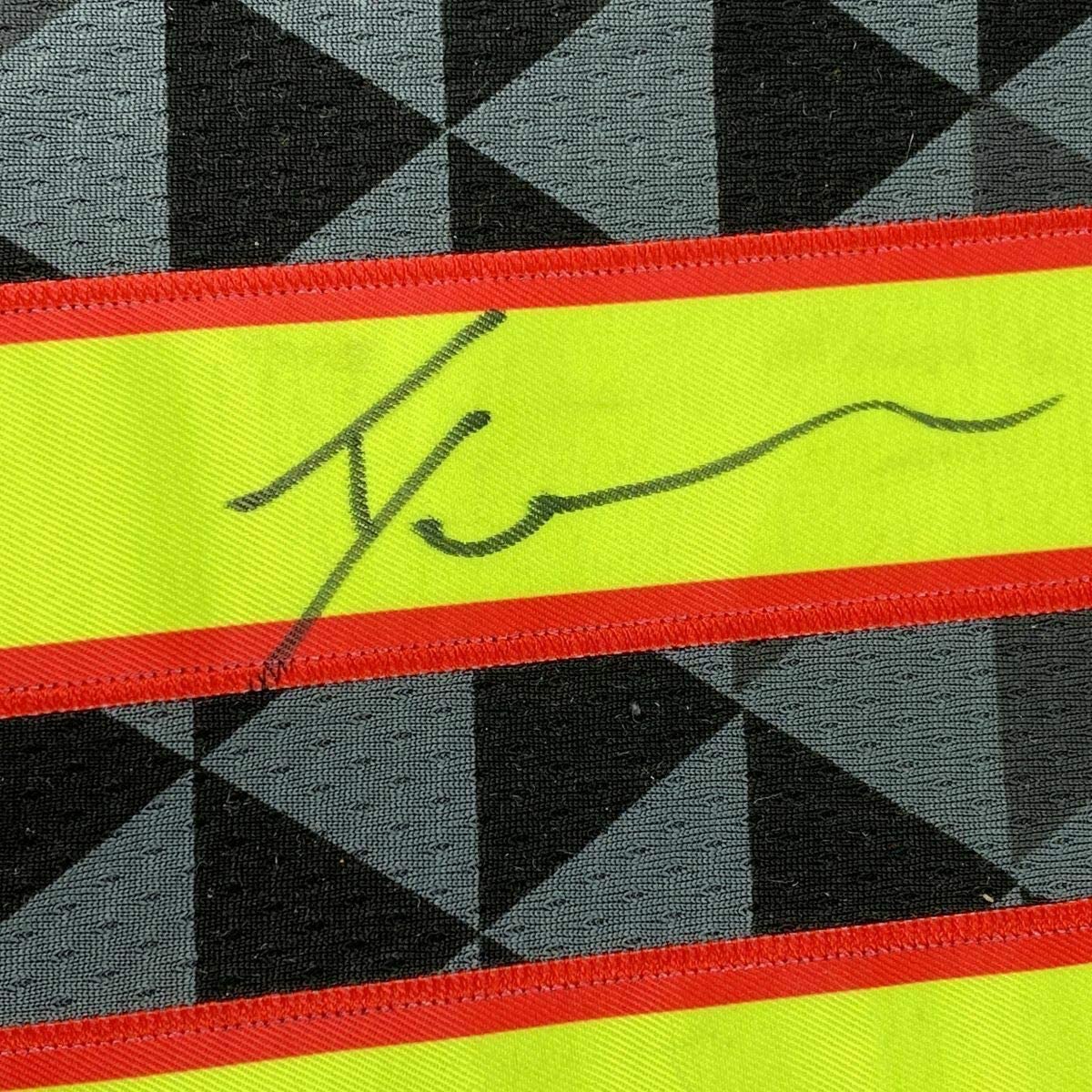 Framed Autographed/Signed Trae Young 35x39 Atlanta Black Basketball Jersey JSA COA