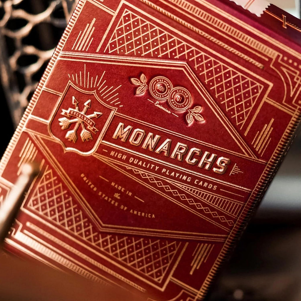 Theory11 Monarch Playing Cards – Red – Luxury Deck