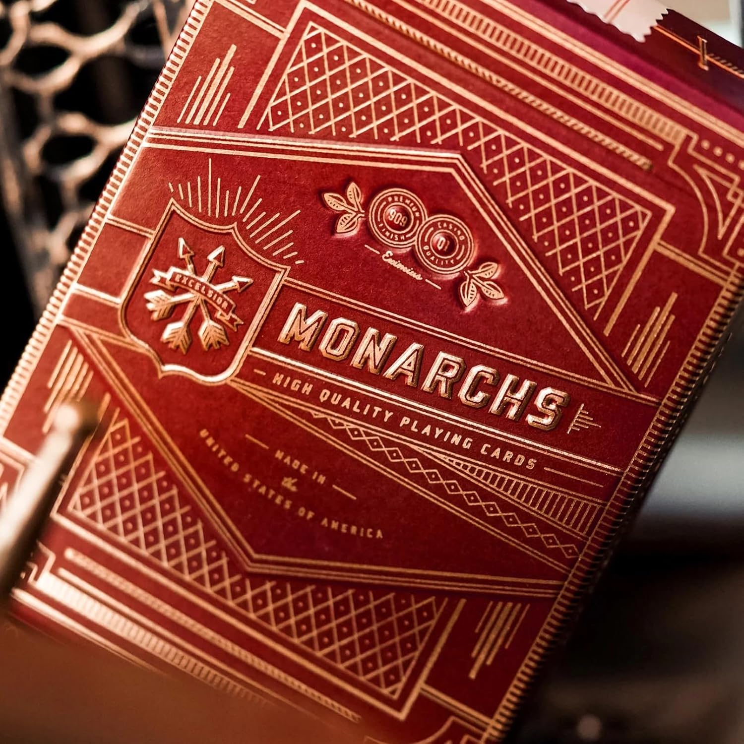 Theory11 Monarch Playing Cards – Red – Luxury Deck