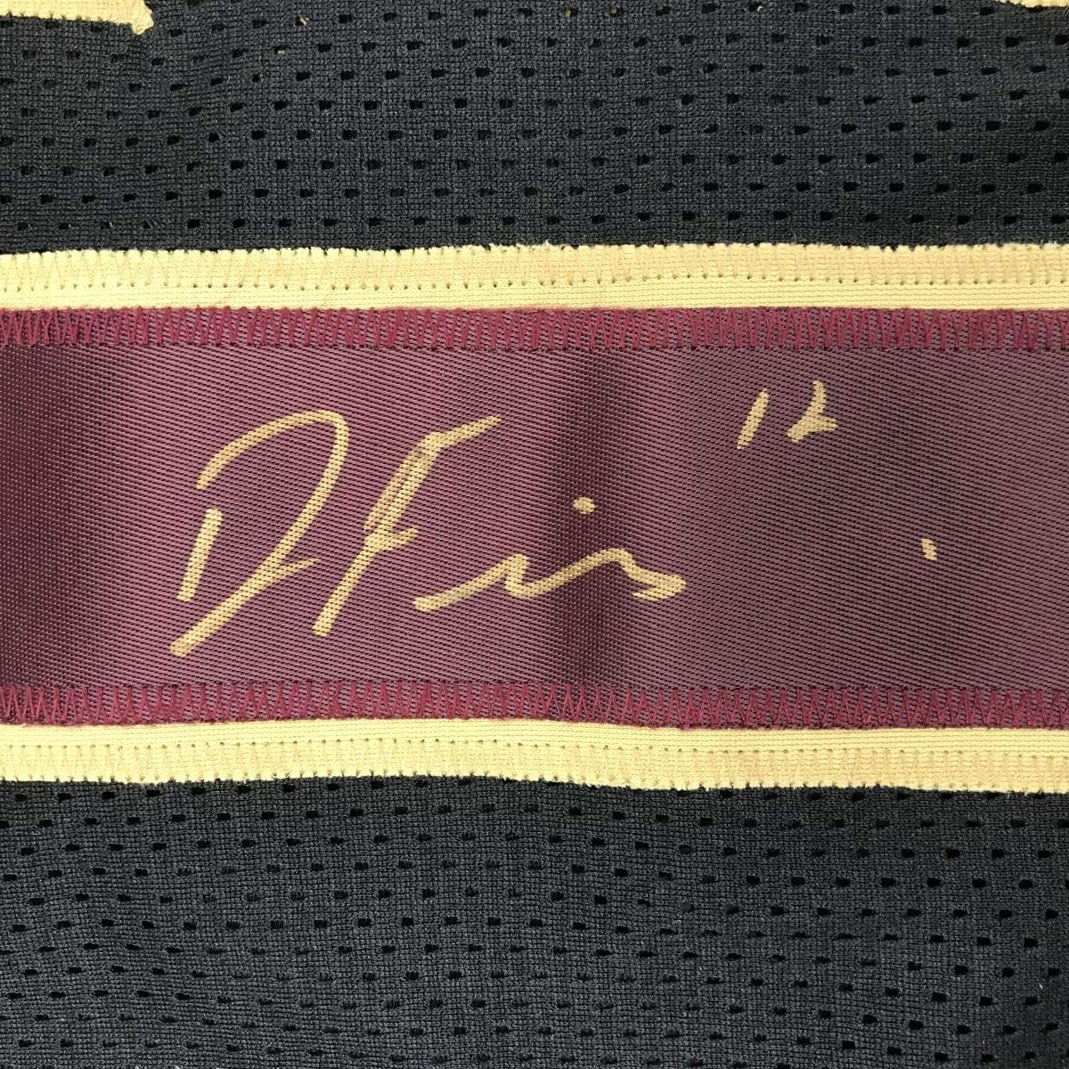 Framed Autographed/Signed Deondre Francois 35x39 Florida State Black College Football Jersey JSA COA