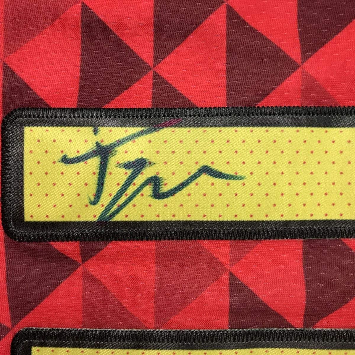 Framed Autographed/Signed Trae Young 35x39 Atlanta Red Basketball Jersey JSA COA