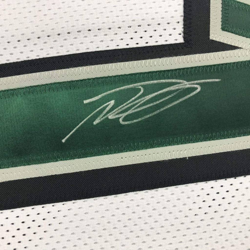 Framed Autographed/Signed DeSean Jackson 35x39 Philadelphia White Football Jersey PSA/DNA COA