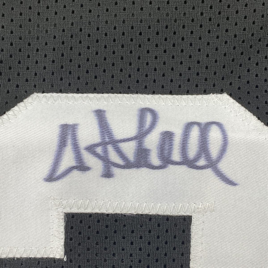 Framed Autographed/Signed Donnie Shell 35x39 Pittsburgh Black Football Jersey JSA COA