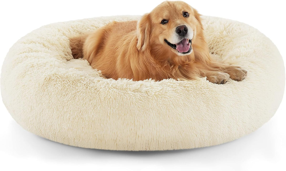 Bedsure Calming Donut Pet Bed – Multiple Sizes & Colors