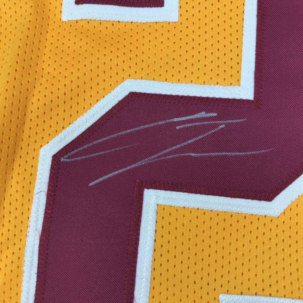 Framed Autographed/Signed Chris Thompson 35x39 Washington Yellow Football Jersey JSA COA